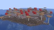 Mushroom Fields is another bad region to live in, despite the lack of hostile mobs (Image via Sportskeeda Gaming || Mojang Studios)